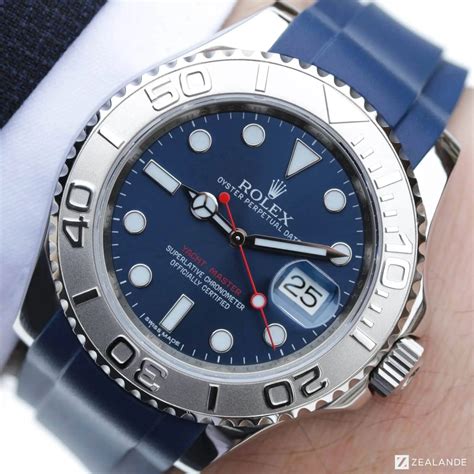 bracelet caoutchouc rolex yacht master|rolex perpetual yacht master.